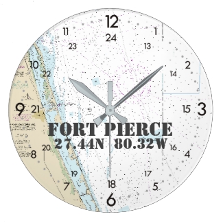 Latitude Longitude Fort Pierce FL Nautical Chart