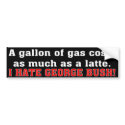 Latte Bush bumper stickers