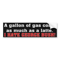 Latte Bush bumper stickers