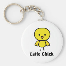 Latte Chick Keychain