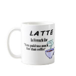 Latte Is French For.... mugs