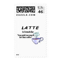 Latte Is French For... postage by TorrDenaIndians Latte Is French For... postage