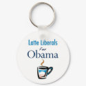 Latte Liberals for Obama Keychain