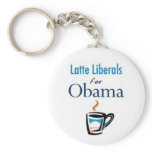 Latte Liberals for Obama Keychain