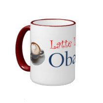 Latte Liberals for Obama Ringer Mug by democrattotheend Latte Liberals for Obama Ringer Mug