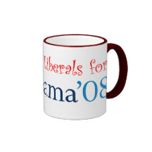 Latte Liberals for Obama Ringer Mug