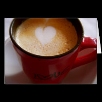 Latte Love Greeting Card cards