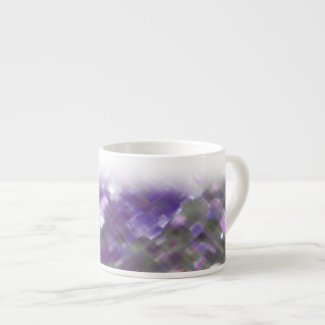 Lattice Floral Soft Purples Specialty Mug Espresso Mug