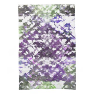Lattice Floral Soft Purples Tea Towels