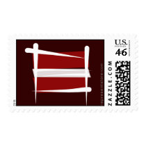Latvia Brush Flag Stamps