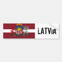LATVIA BUMPER STICKERS
