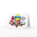 Latvia Coat of Arms Greeting Card