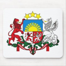 Latvia Coat of Arms Mousepad