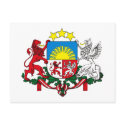 Latvia Coat of Arms Postcard