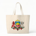 Latvia Coat of Arms Tote Bag