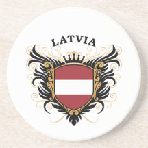 Latvia Drink Coaster