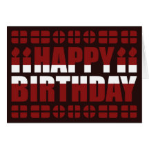 Latvia Flag Birthday Card