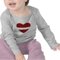 Latvia Flag Heart T-Shirt