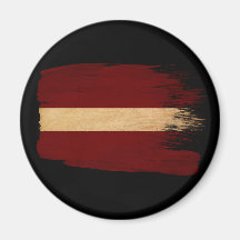 Latvia Flag Refrigerator Magnet