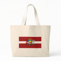 Latvia Flag w COA Tote Bag by FlagTshirts Latvia Flag w COA Tote Bag