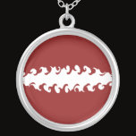 Latvia Gnarly Flag necklaces by Flagnostic Latvia Gnarly Flag necklaces