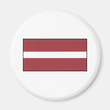 Latvia – Latvian Flag Refrigerator Magnet