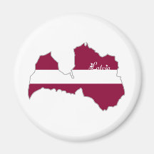 Latvia Magnet