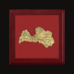 Latvia Map Gift Box gift boxes by FlagAndMap Latvia Map Gift Box gift boxes
