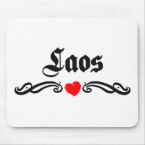Latvia Tattoo Style Mouse Pads