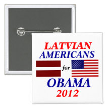 Latvian americans for Obama Pin