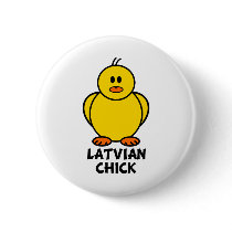 Latvian Chick buttons by chicktshirts8 Latvian Chick buttons