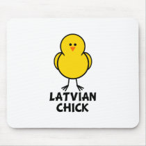 Latvian Chick mousepads