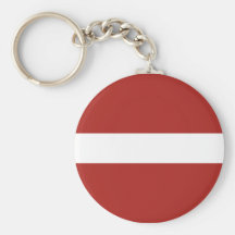 Latvian Flag Keychain