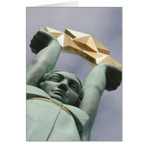 Latvian freedom monument card