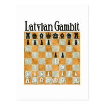 Latvian Gambit Postcard
