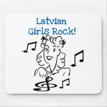 Latvian Girls Rock mousepads