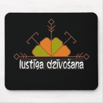 Latvian half sun mouse pad mousepads
