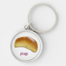 Latvian key ring with pirags key chain