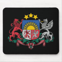 Latvian mouse pad with coat of arms mousepads