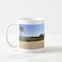 Lauderdale-by-the-Sea, Florida Beach and Pier Coffee Mugs