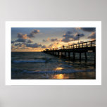 Lauderdale Pier Silhouettes Posters