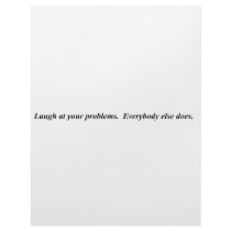 Laugh at your Problems. letterhead
