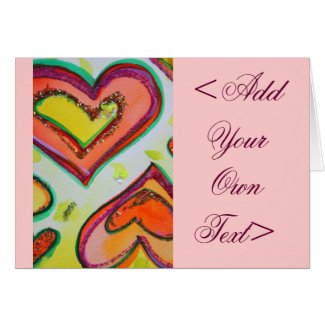 Laugh Hearts Greeting Card or Note cards