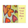 Laugh Hearts Flying Postcard