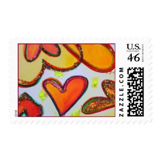 Laugh Hearts Postage stamps