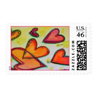 Laugh Hearts Postage stamp