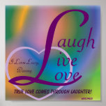 Laugh Live Love Poster-Customize