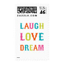 LAUGH LOVE DREAM! postage