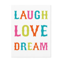 LAUGH LOVE DREAM! postcards