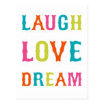 LAUGH LOVE DREAM! POSTCARD